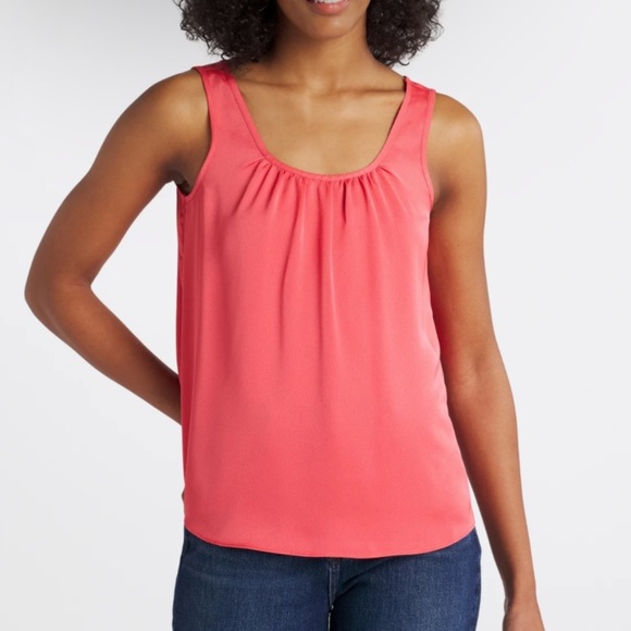 NIC+ZOE Tops - NIC+ZOE Coral Scoop Neck Tank